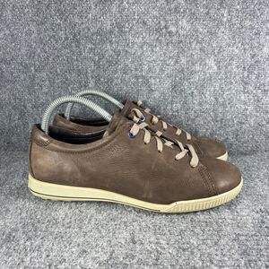 Ecco Chase II Shoes Womens 8 Brown Nubuck Leather Lace Up Sneakers EU 39